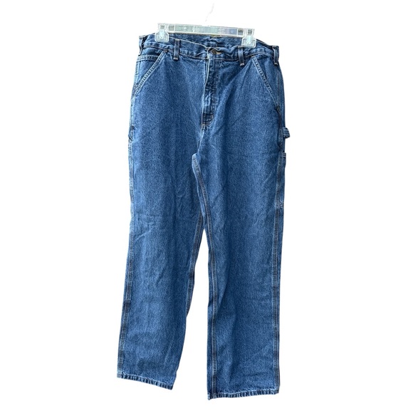 Carhartt Men's Original Dungaree Fit Blue Jeans Size 36x32 - Picture 1 of 4